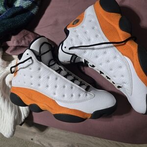 Jordan Athletic Shoes - White and Orange